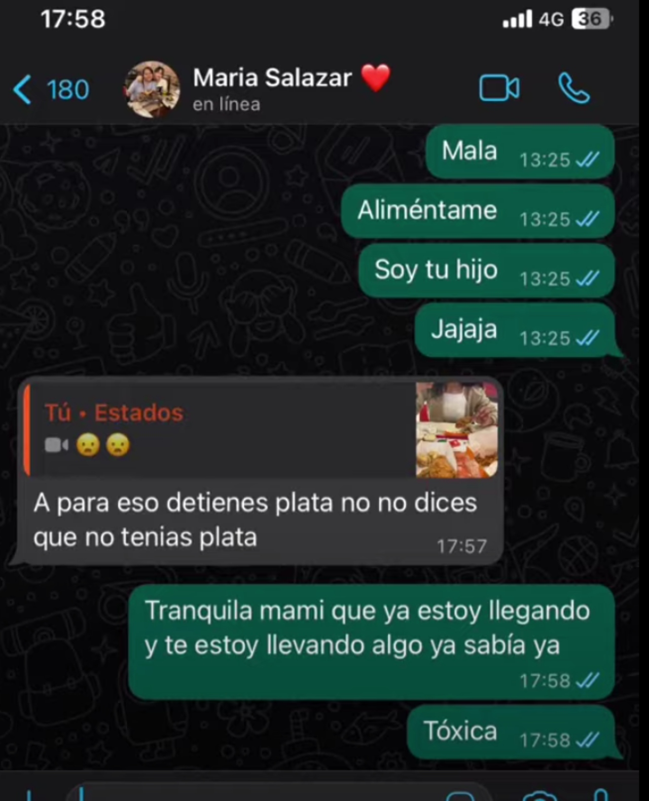 mamÃ¡ se enoja con su hijo novia