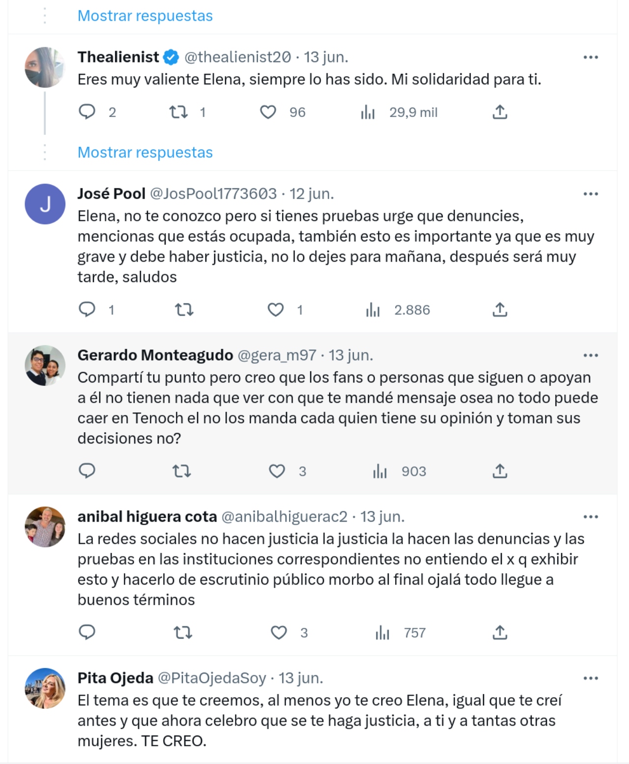 María Elena Ríos denuncia Amenazas Tenoch Huerta