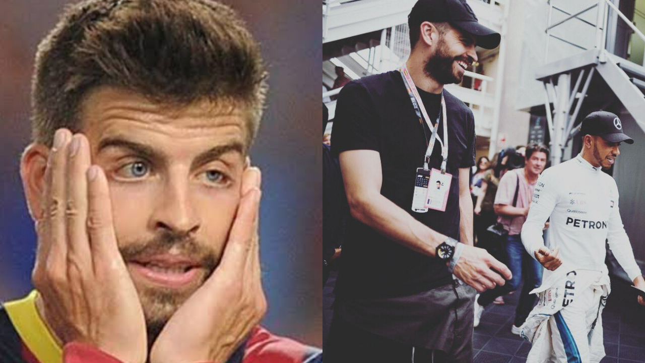 Piqué conoció a Lewis Hamilton