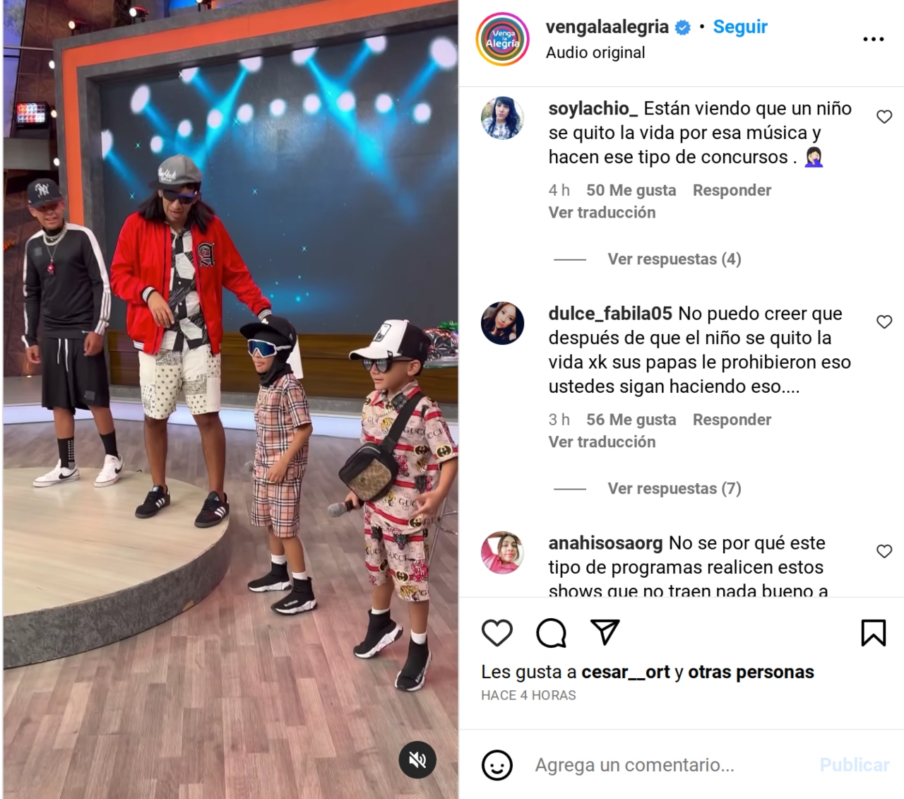 Peso Pluma VLA concurso niños criticas