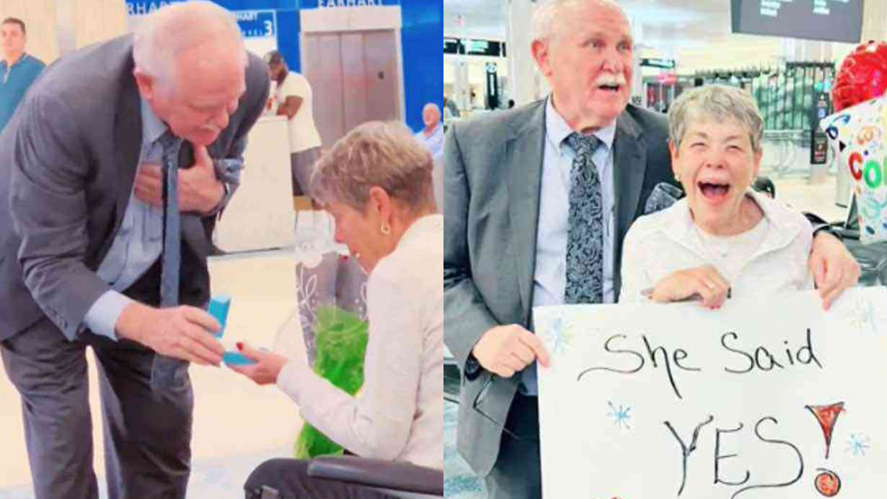 Abuelito pide matrimonio a su novia de la adolescencia