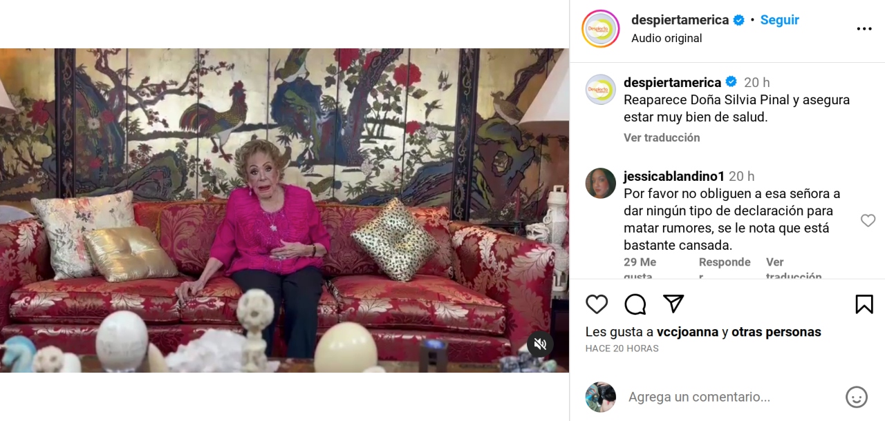Silvia pinal aparece redes sociales