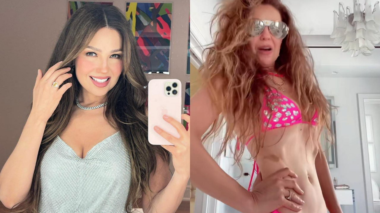 Thalía presume cuerpazo a los 51 años