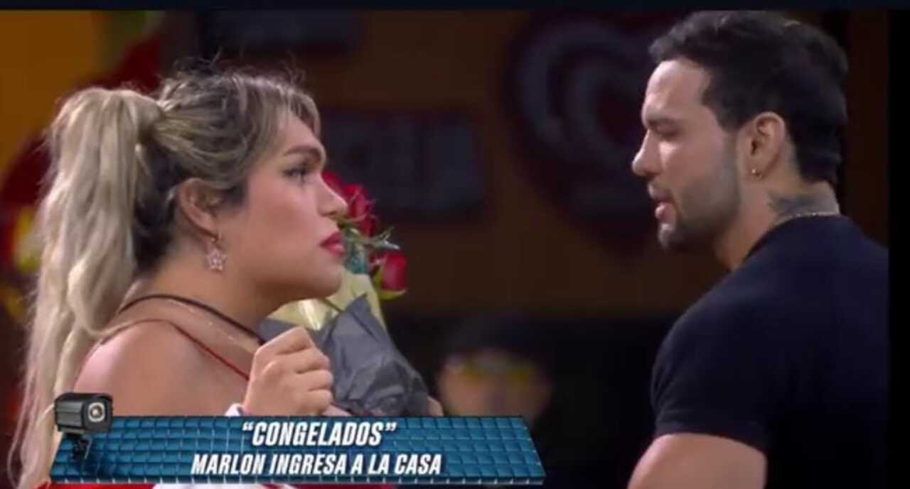 Marlon Colmenarez visita a Wendy Guevara en La Casa de los Famosos, pero no se puede mover tras nuevo reto