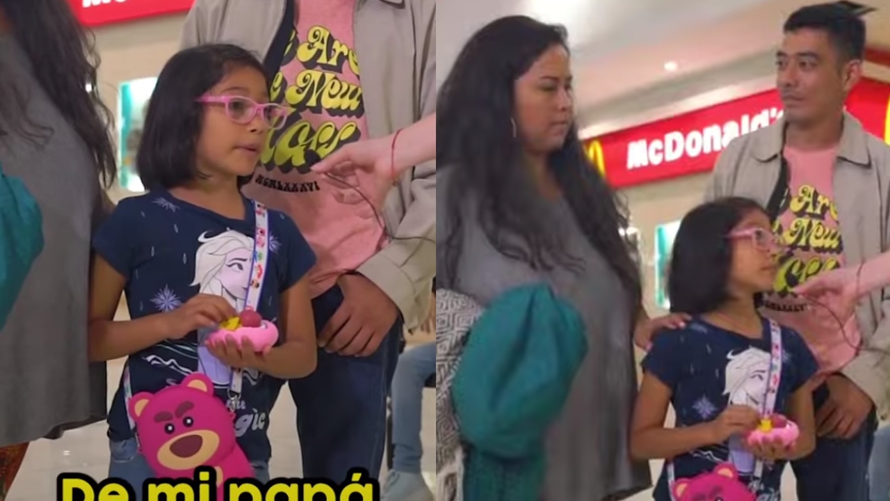 niña exhibe a mamá infiel padre se queda viendo
