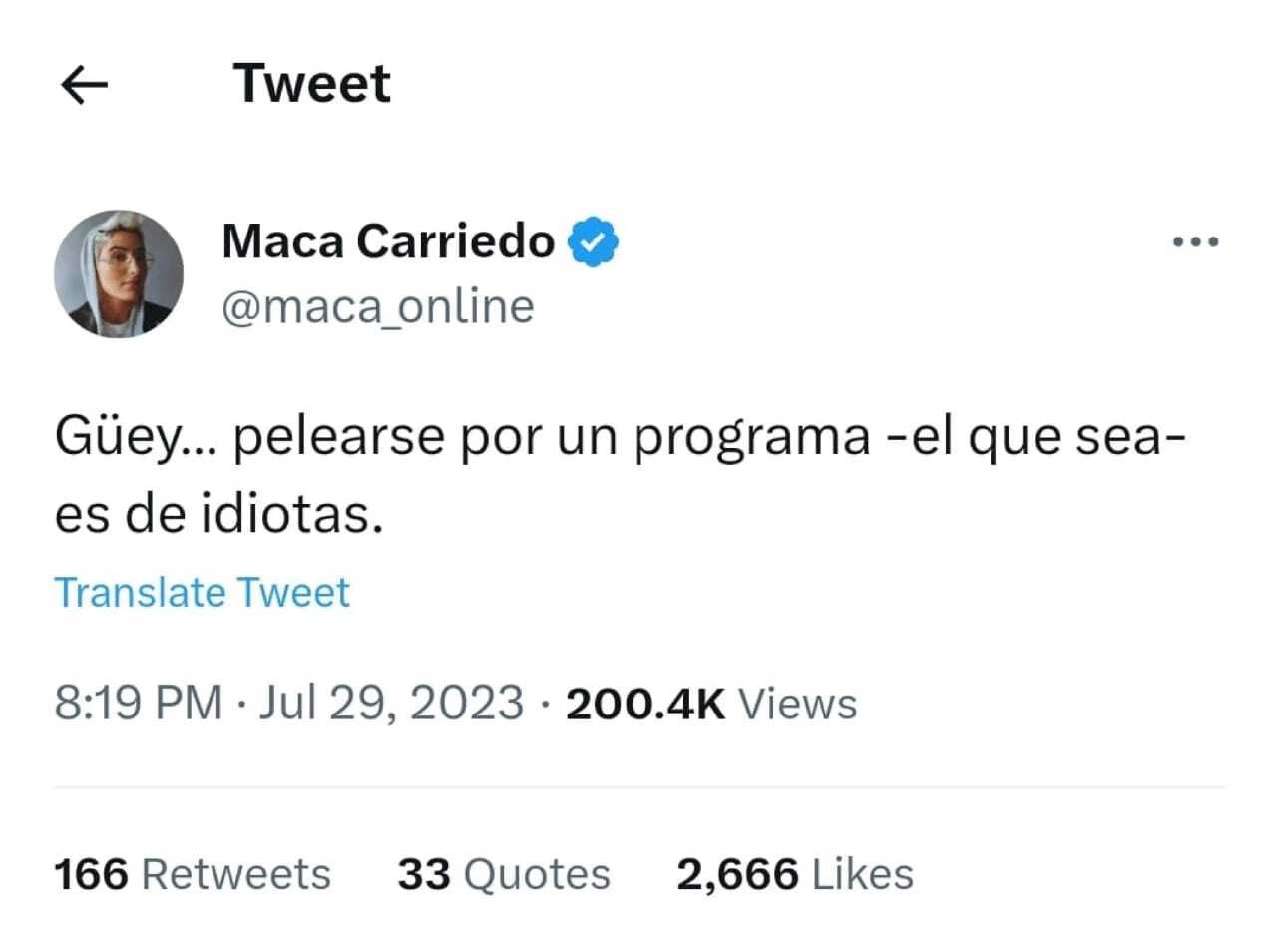 Maca Carriedo explota contra peleas sobre La Casa de los Famosos: "es de idiot*s"